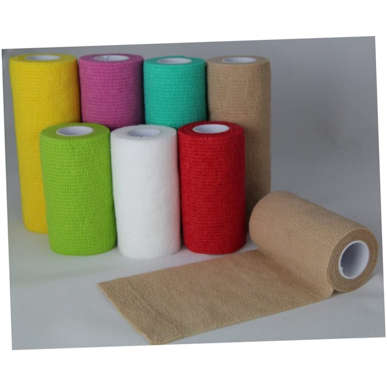 HOMOCONO Athletic Wrist Tape 7.5x450cm Green Elastic Self Cohesive Bandage Wrap