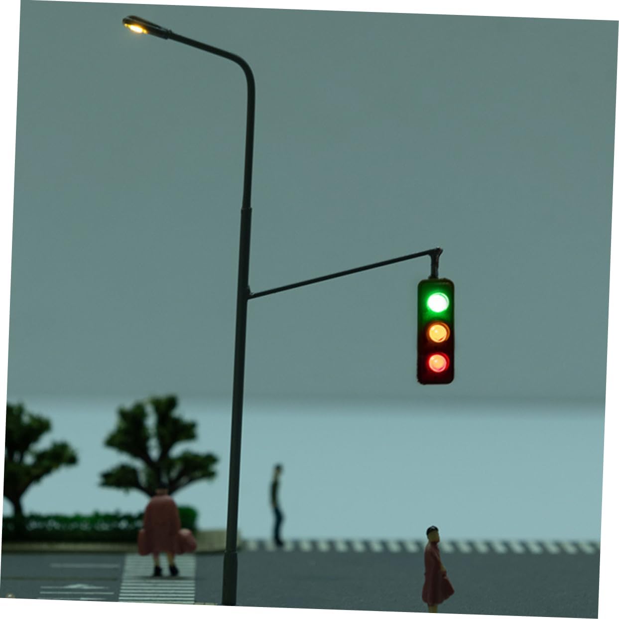 jojofuny Miniature Traffic Light Train Accessory Railroad Light for Scenery Compact Table Lamp Unique Decor
