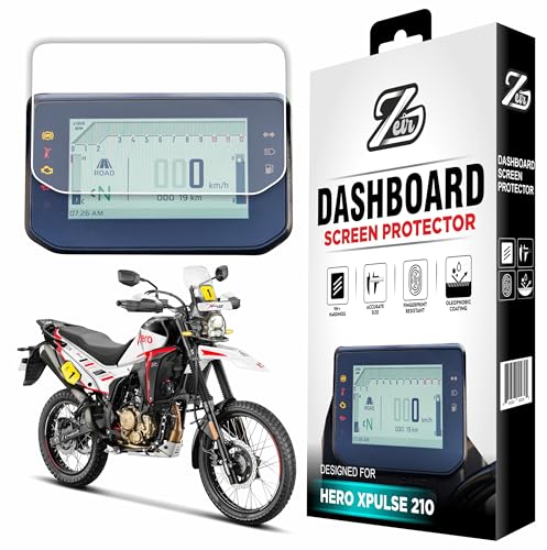 Image of ZEIR Screen Protector Compatible with HERO XPULSE 210 - Digital Display Scratch Guard For Xpulse210 || Anti Scratch || Instrument Console HondaXpulse Bike Accessory 2025+ [Not Tempered Glass]