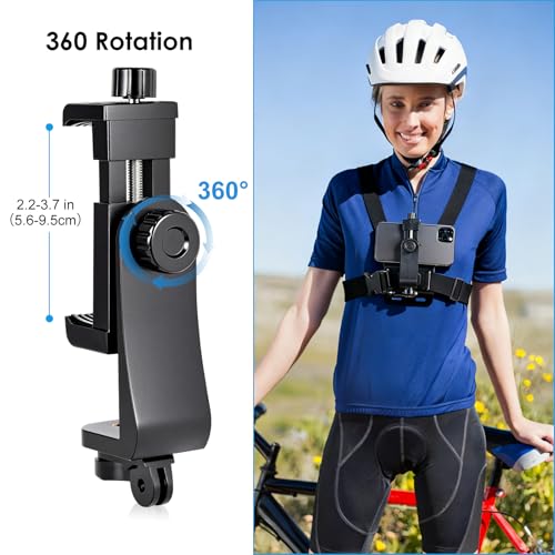 Chest Phone Holder with Code DA77S4HH - Hands Free Camera Mount