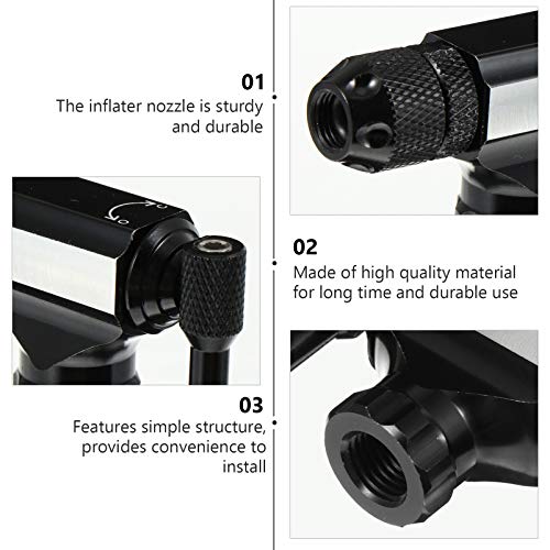 BESPORTBLE Infladores para Bicicletas Adaptador Válvula Co2 Inflador de Pneu de Alta Pressão para Bi