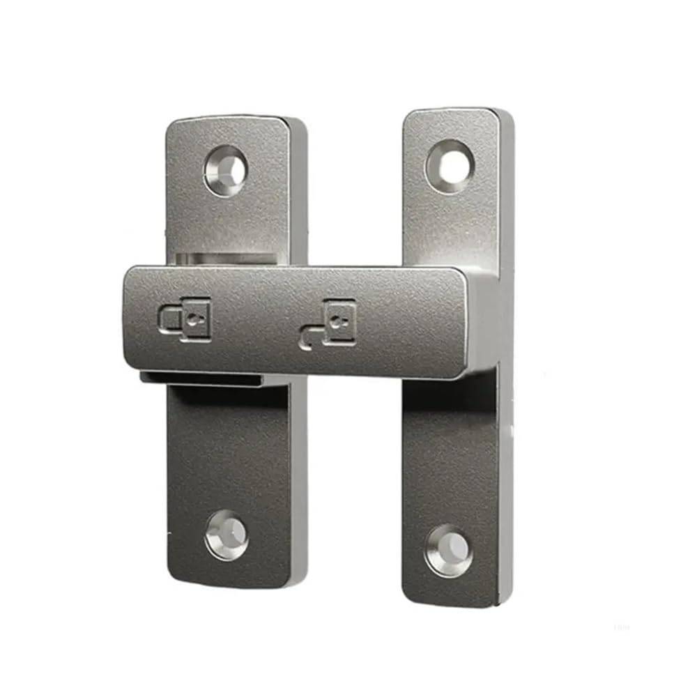 Dazhua Starry For Sky Gray Heavy Duty Gate Bolt Latch, Foldable Lock For Fence Cabinet Barn(Starry For Sky Gray)