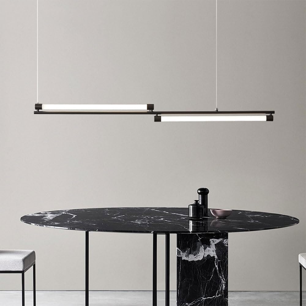 Lumière suspendue noir 100 cm variable pour éliminer l'éblouissement - 8