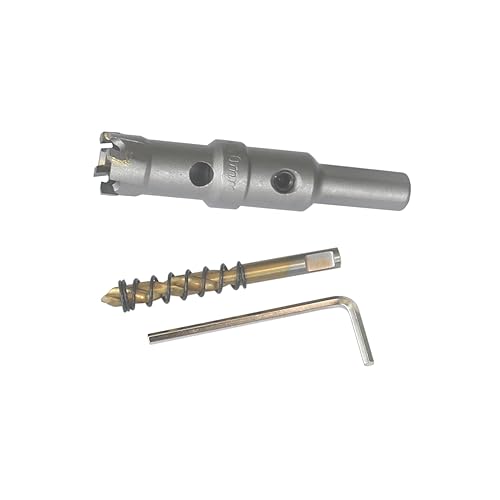 Miniatura 9 de Sierra perforadora de carburo para metal, acero inoxidable, chapa, hierro, cobre, latón, acero suave, cortador de agujeros de alta resistencia (1-14