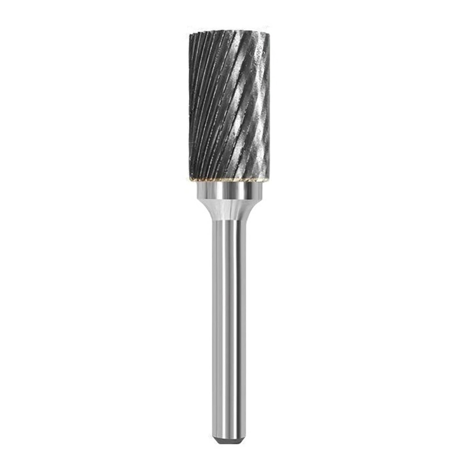 1pc 6mm A/AX Type Cylinder Head Tungsten Carbide Alloy Rotary File Drill Milling Carving Bit Point Burr Die Grinder Abrasive Tools(A1425M06)