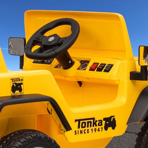 Image of Tonka - 12V Kids Ride-On Jeep with Rechargeable Battery and LED Headlights