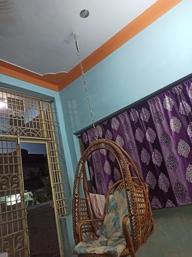 Image of Q1 Beads 2 Pcs Spring Metal Spring for Hanging Swing Jhula Accessories Set For Hammock Swings Chairs, Porch Swings Used For Boxing Bag, Hang Any Article Etc. (Chrome)