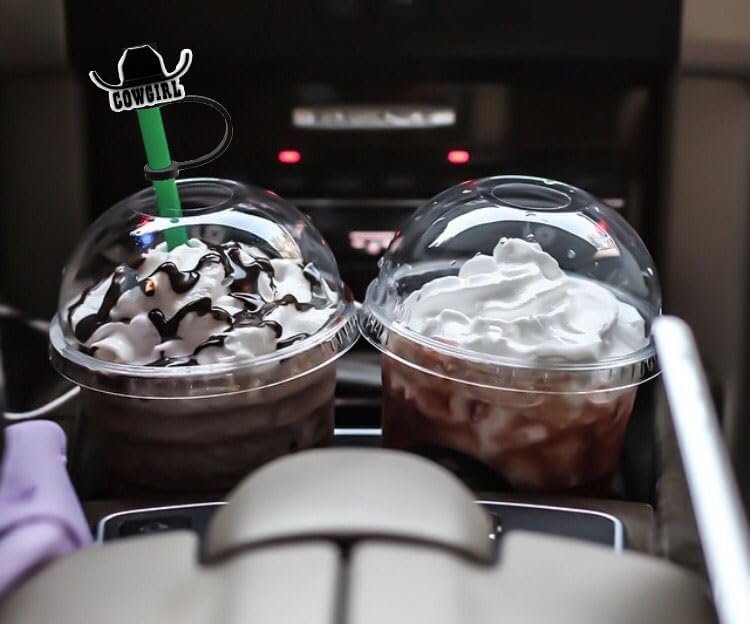 Miniatura 6 de 10 tapas de popote para beber, (vaquero), tapas reutilizables para popotes, tapas de pajita para vasos, fundas portátiles para puntas de pajilla,