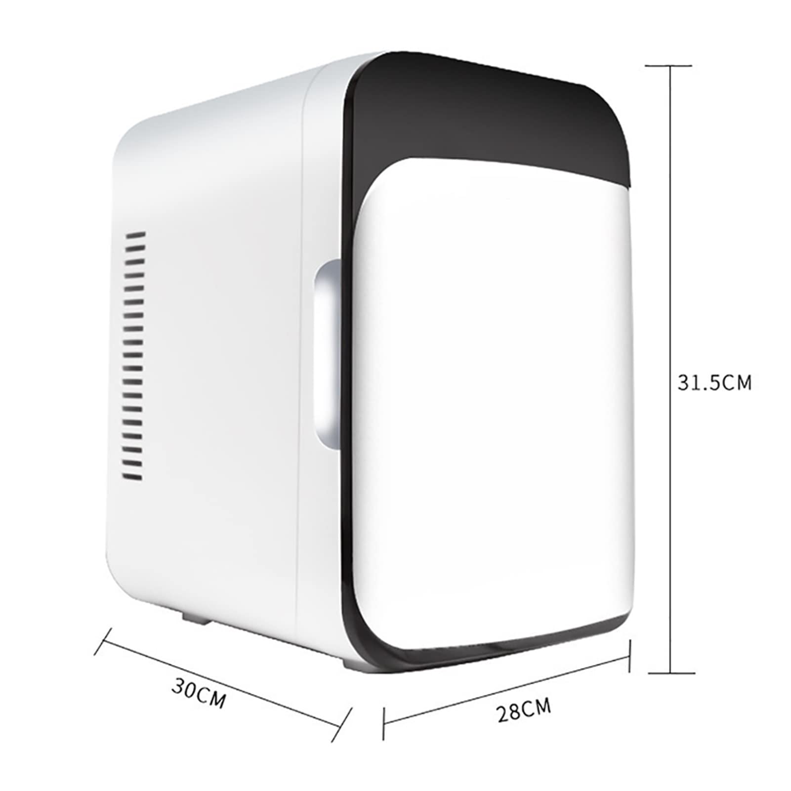 10L Mini Frigo Frigorifero Portatile Riscaldatore per Alimenti E Bevande Congelatore Scatola da Viaggio Mini Casa Campeggio Frigo Alimentazione AC + DC per La Casa Auto Campeggio Viaggi