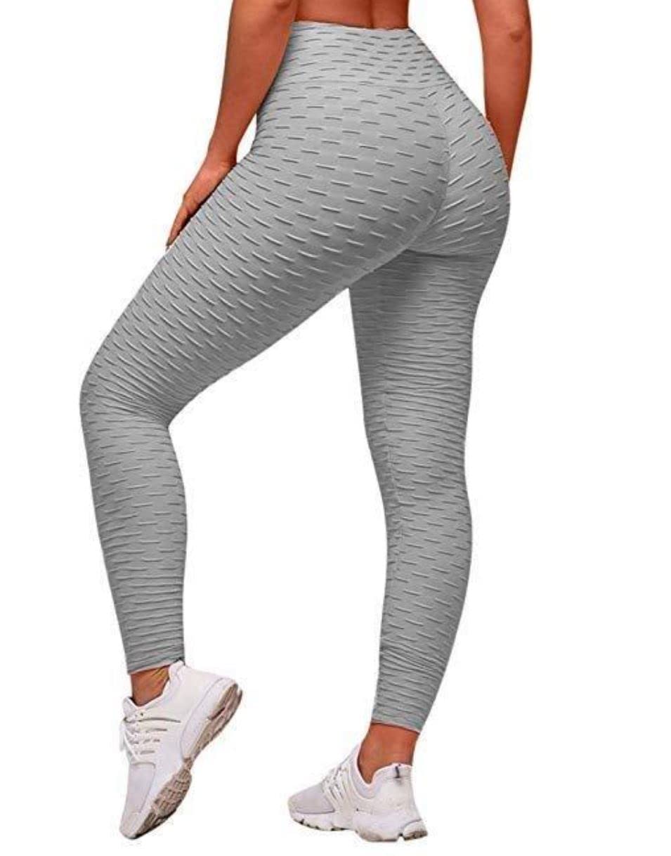 High Waist Yoga Pants With Tummy Control - Non See-Through, Butt Lifting, Moisture Wicking Leggings For Workout - View #2
