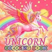 Unicorn Coloring Book: 44 Pages with Collection of Unique Unicorns. Coloring Pages with Big Drawings for Girls & Boys in The Best Gift.