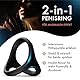 Liebesfreunde® Dual Master Penisring & Hodenring aus Silikon - Dehnbarer Cockring für Männer, Sex Spielzeug für Paare
