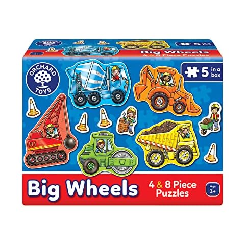 Orchard Toys Big Wheels Jigsaw Puzzle Set Cover