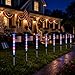 8PC 4th of July Decorations Outdoor, Solar American Flag Stake Pathway Pole Lights, Patriotic Red White and Blue LED Lights, Perfect for Memorial Day and 250th Anniversary Lawn Decorations