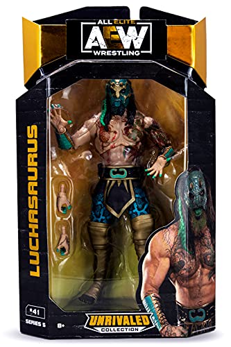 Ringside Luchasaurus - AEW Unrivaled 5 Jazwares Toy Wrestling Action Figure