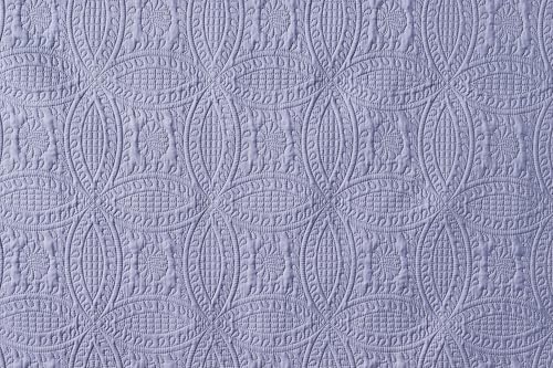 Image of Chezmoi Collection Austin 3-Piece Oversized Bedspread Coverlet Set (Queen, Lavender)