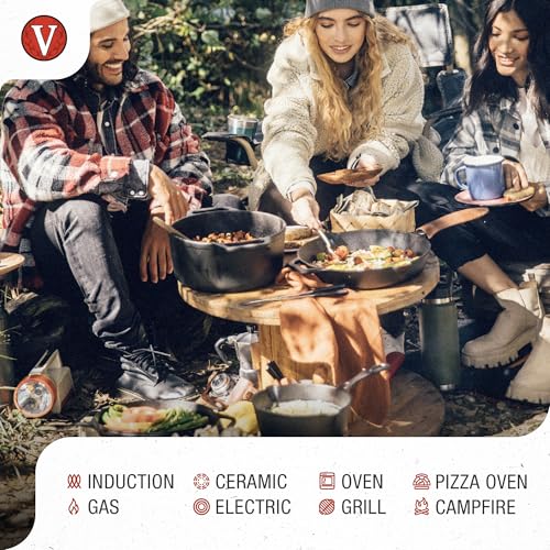 Image of Victoria 2-Quart Cast Iron Dutch Oven with Lid and Dual Handles, Seasoned with Flaxseed Oil, Made in Colombia