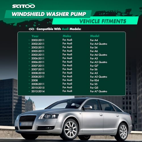 Image of SCITOO Windshield Washer Pump Assembly Fit For Audi For Q5