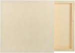 MECCANIXITY 2 Pack Wood Canvas Boards, 12x12 Inch Art Canvases Square Unfinished Wood Panel for Painting, Crafts, DIY Projects, Pouring Art