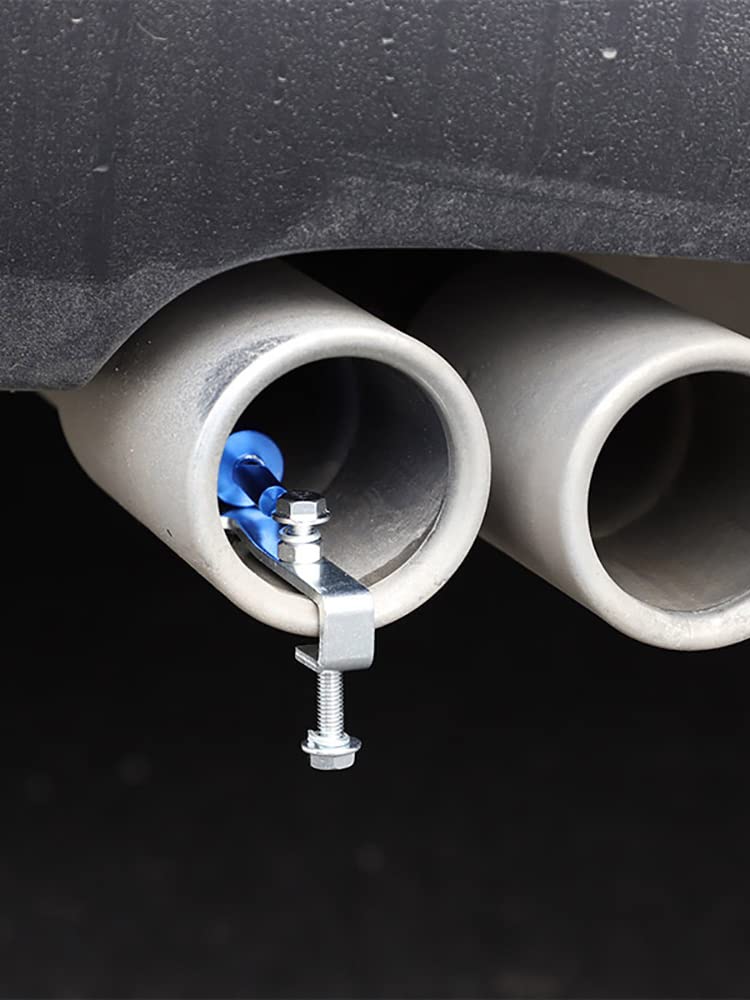 Turbo Sound Whistle tłumik uniwersalny tłumik ze stopu aluminium, do samochodu, motocykla, ciężarówki, hulajnogi, rury wydechowej Turbo Sound Simulator, niebieski XL