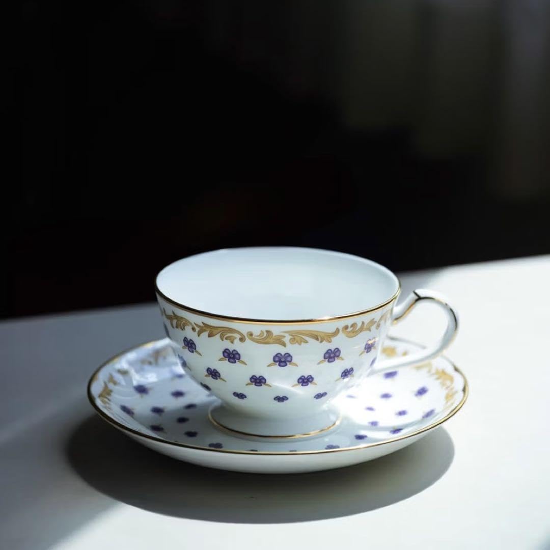 【美品】オールドノリタケ パンジー紋 ティーカップ２組 ビオラ 三つ脚 猫足 美品】オールドノリタケ パンジー紋 ティーカップ2組 ビオラ 三