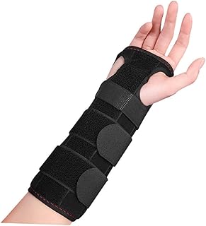 SECFOU Cinta De Apoio De Pulso Tala Cinta De Dedo Quebrado Suporte De Pulso Spica Cinta De Polegar Tala Noturna Protetor De Polegar Placa De Pulso Suporte De Fixação Cinto De Fixação