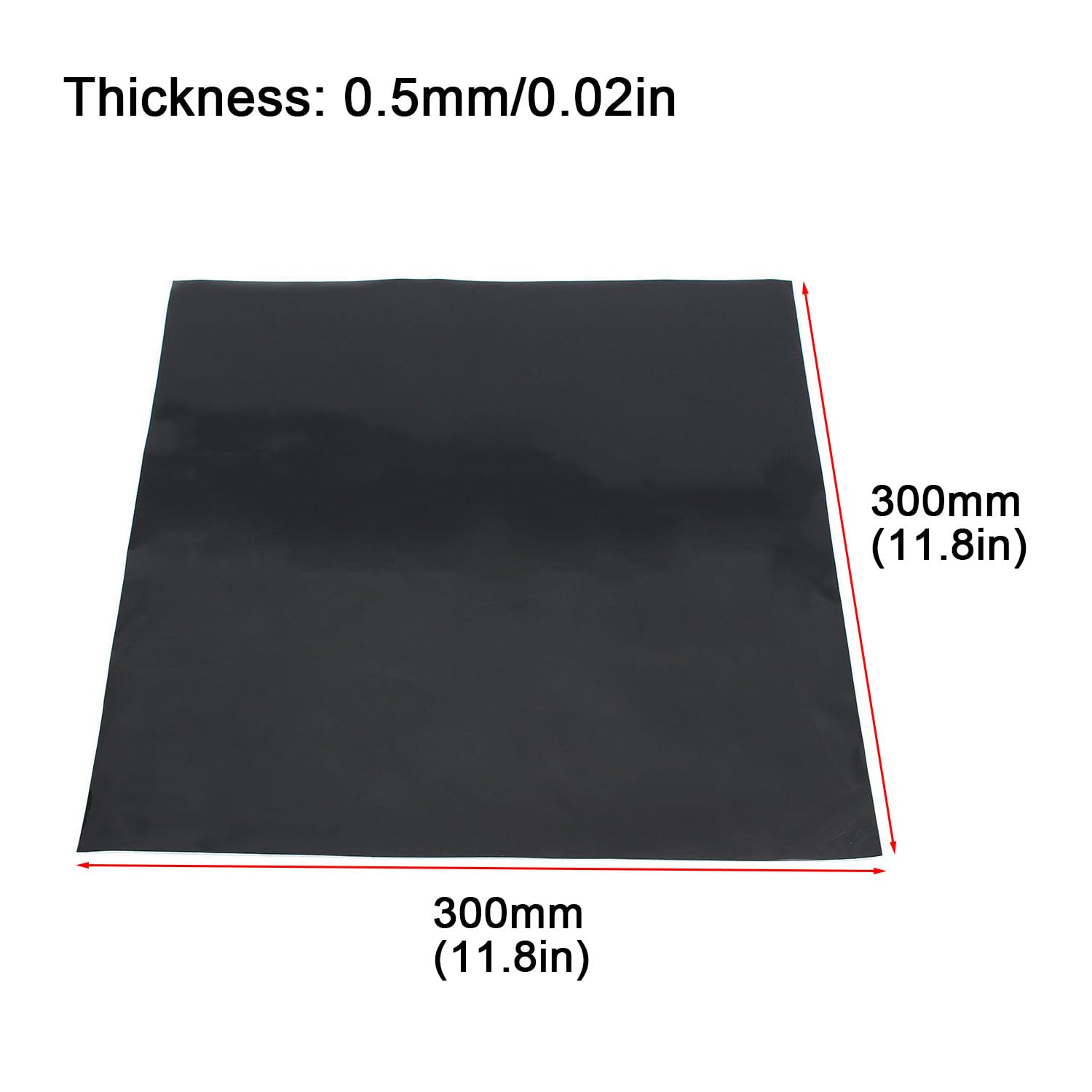 SKYPRO Tappetino antiscivolo silicone 0,5 x 300 x 300 mm, autoadesivo, ad alta temperatura, protezione pavimenti gomma mobili elettrici
