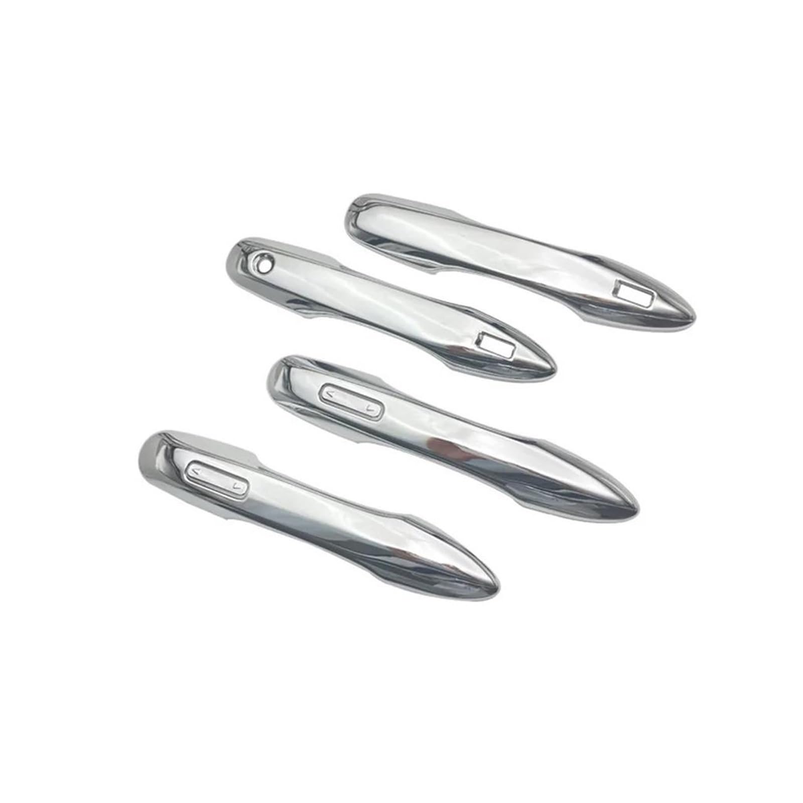 NVNZMFPPW Exterior Door Handle Cover Door Handle Bowl Trim for Toyota for Alphard for Vellfire 40 Series 2023 2024 Car Styling Chrome(Silver Door Handle)