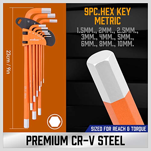 HORUSDY 37PCS Ball End Hex Key Set