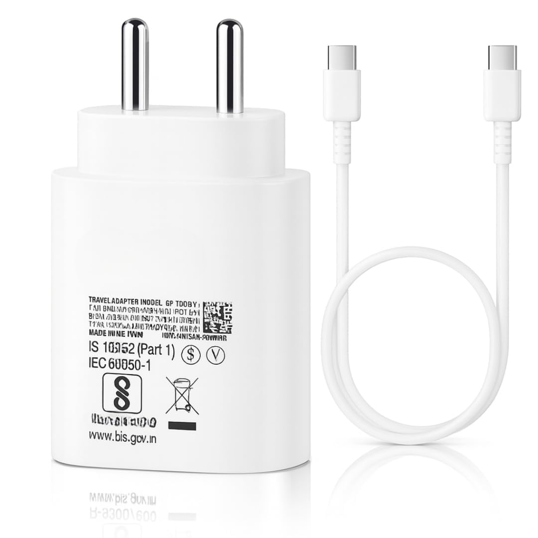Samsung 25W Type-C PD 3A Superfast Charging Adapter Compatible with 1M C-Type Cable for Galaxy A55|A16|A36|A56|A35|A06| M36|M35|M16|M06|M05|M56|F36|F06|F05|F56|F16|S25, 25watt USB C Fast Charger-image-27