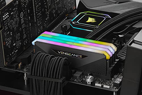Memoria RAM Vengeance RGB RT 256GB (8 x 32 GB), DDR4 3200MHz C16 per Desktop, Illuminazione RGB Dinamica, Ottimizzata per AMD e Intel Serie 300/400/500, Colore Nero - RAM - Immagine 6