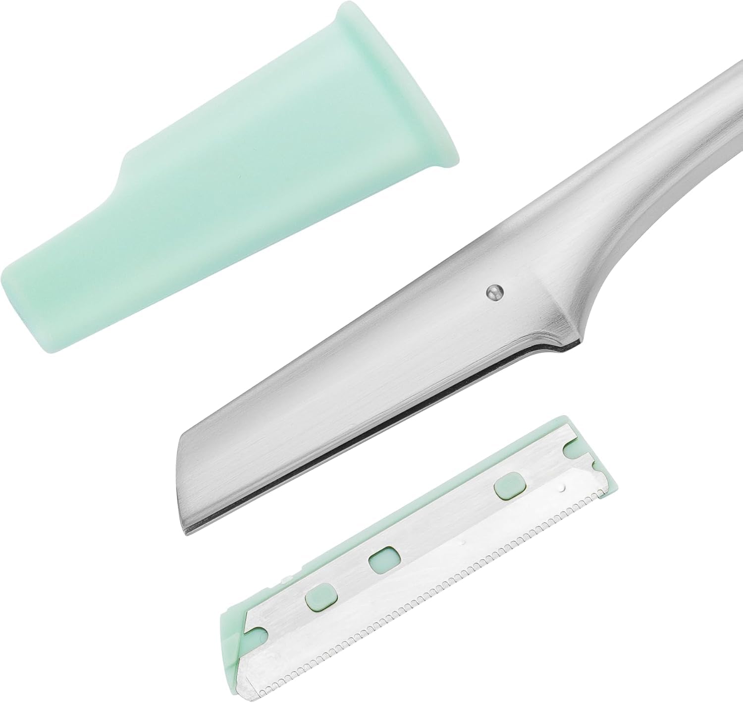 ZWILLING Facial Hair Razor with Razor Blade for Precise Removal of Hair on the Face, Premium, Stainless Steel