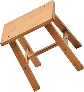 SHOWERORO 1 Peça Banco De Madeira Para Banheiro Infantil Banco Baixo De Madeira Banco Baixo De Madeira Para Cozinha Entrada De Banco De Madeira Para Banheiro Banco Dobrável De Madeira