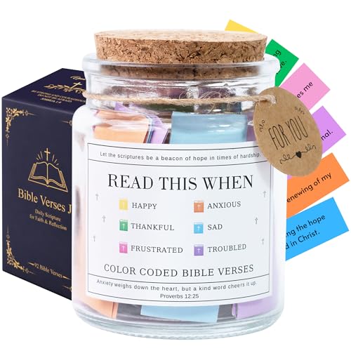 Read This When Bible Verses Jar – Birthday Gifts for Women, Christian Gifts for Women,...