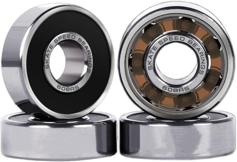 Bearings 8Pcs 608 High Speed Skateboard Bearing 8mm Skate Bearings for Skateboards Inline Roller Skate Scooters