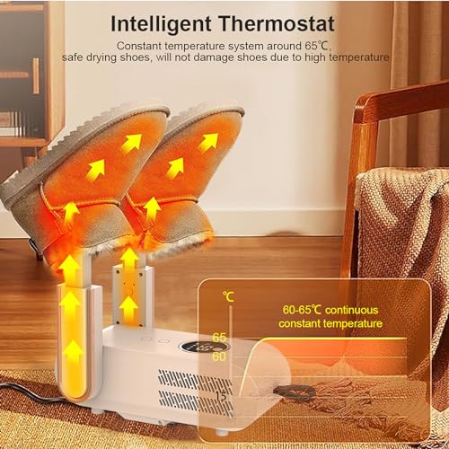 Secador eléctrico de zapatos con termostato inteligente miniatura 2