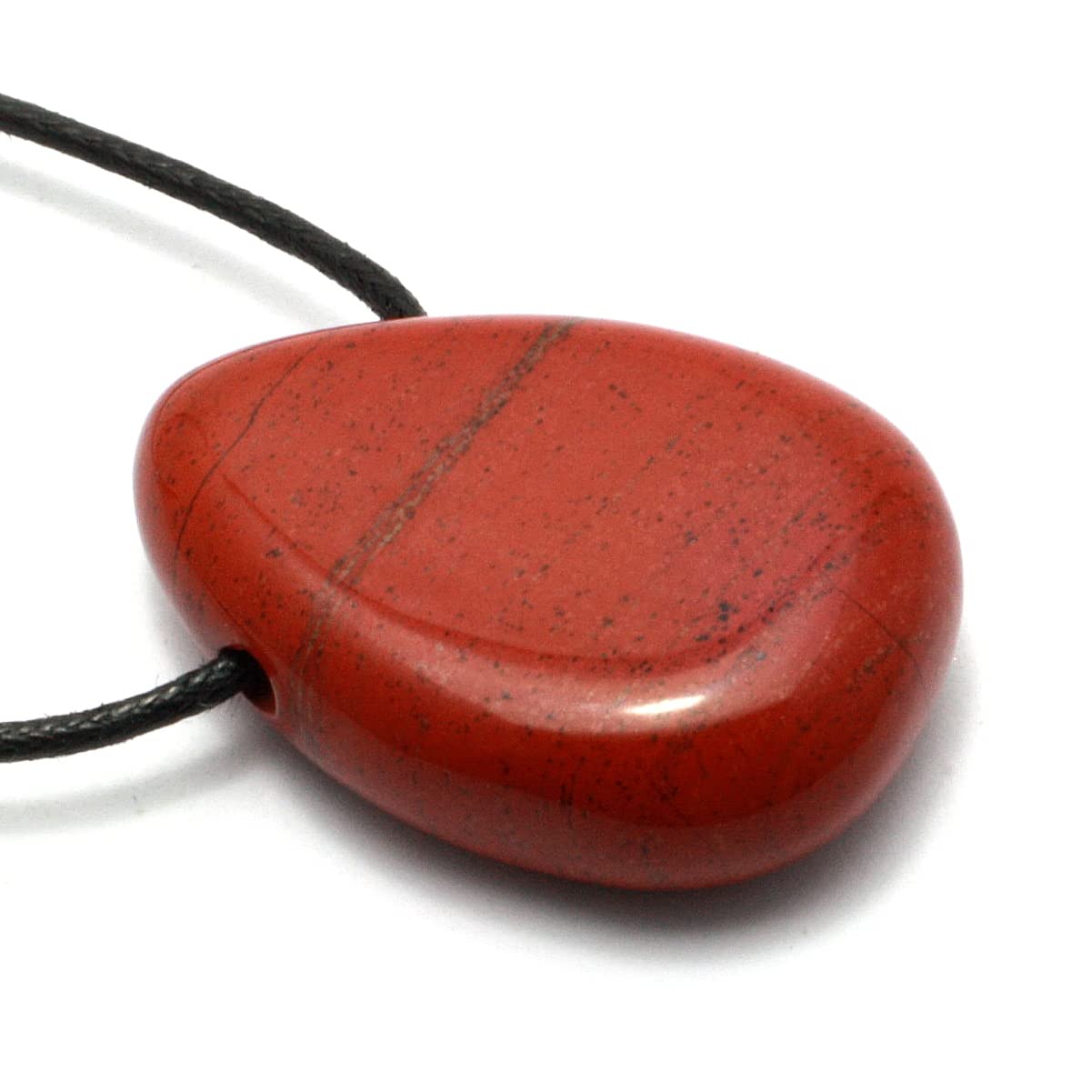 Red Jasper Drilled Tumble Stone