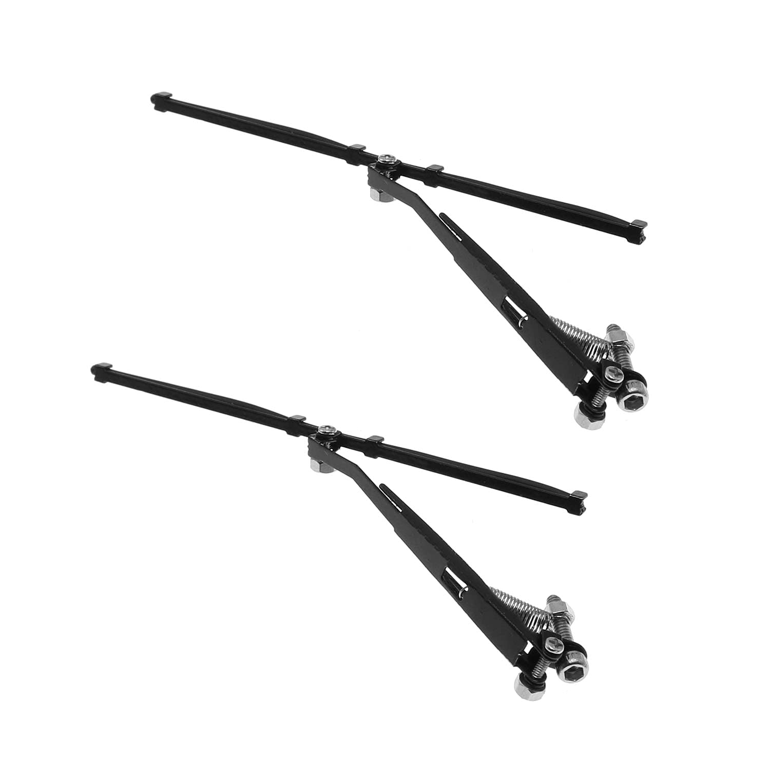 Set Di Tergicristalli In Metallo Per Auto RC 1/10, Per SCX10 E Crawler, Con Viti, Colore Metallo, 53x34 Mm