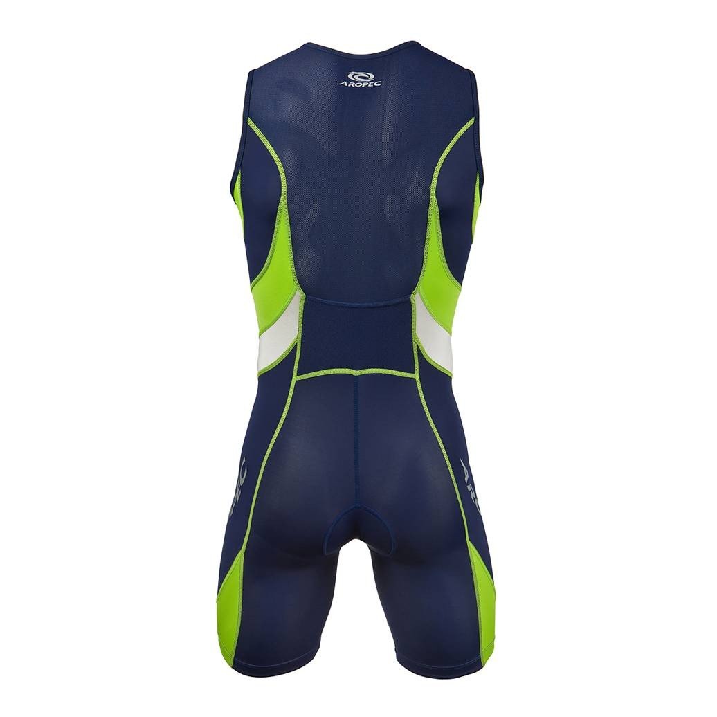 Aropec Ap-106M- Tuta da Triathlon, da Uomo, Arancione (Arancione)
