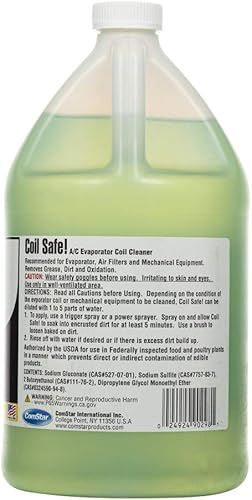 Miniatura 4 de ComStar Seguro para bobinas, pH neutro externo, no tóxico, limpiador de bobina evaporador de enjuague automático compatible con Commercial &