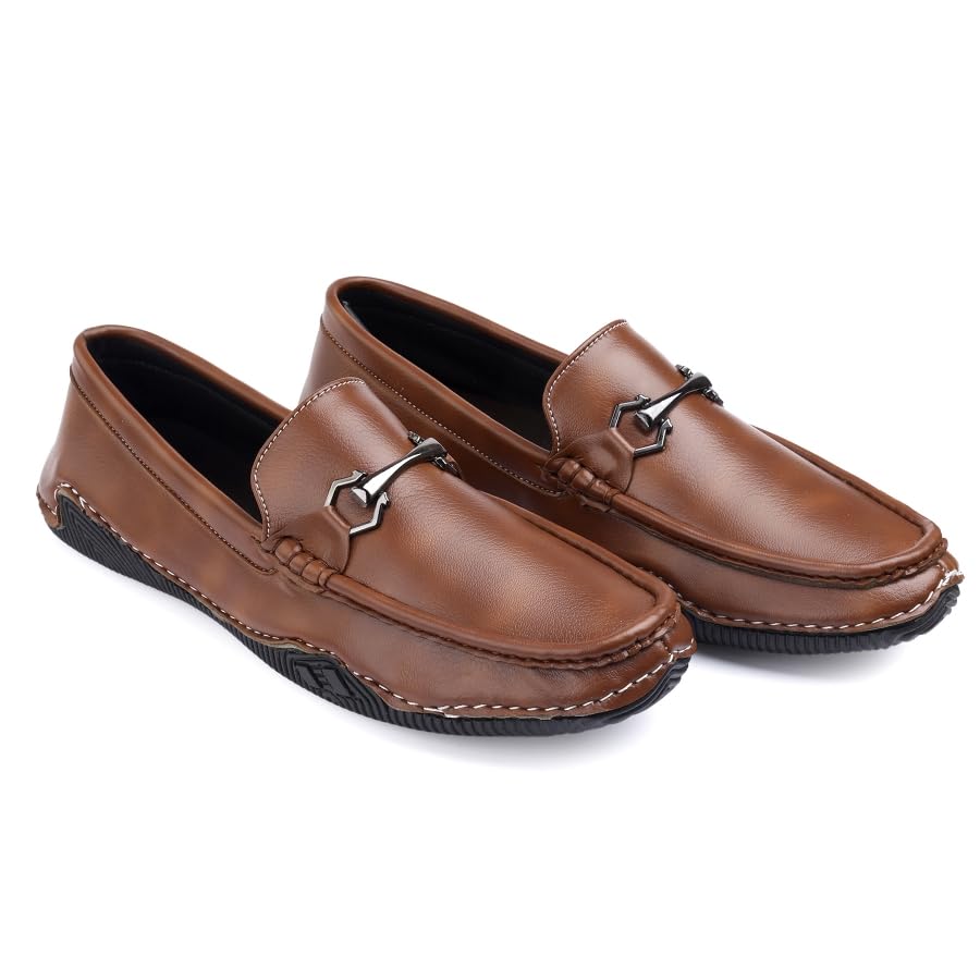 Image of WUGATTI Men's Suede Office Wear, Trendy & Lightweight Slip-On Loafers