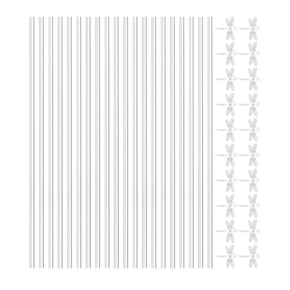 Yardwe Bastoncini Per Piante in Acrilico 20 Set Picchetti Da Giardino Per Orchidee Picchetti Di Supporto Per Piante Resistenti Alle Intemperie