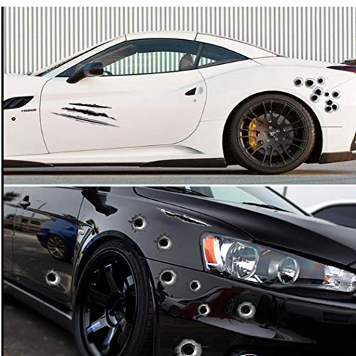 Car Stickers 3D Bullet Hole Funny Decal Car-Covers...