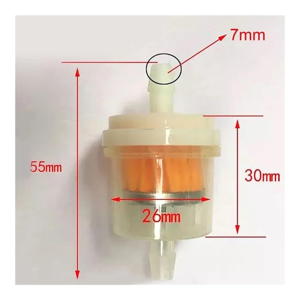 Filtri Dell'olio Filtro Carburante Universale Per Benzina, 3/6/9/10/12 Pezzi, Per Scooter, Moto, Ciclomotore, Da Cross, ATV(10pcs)