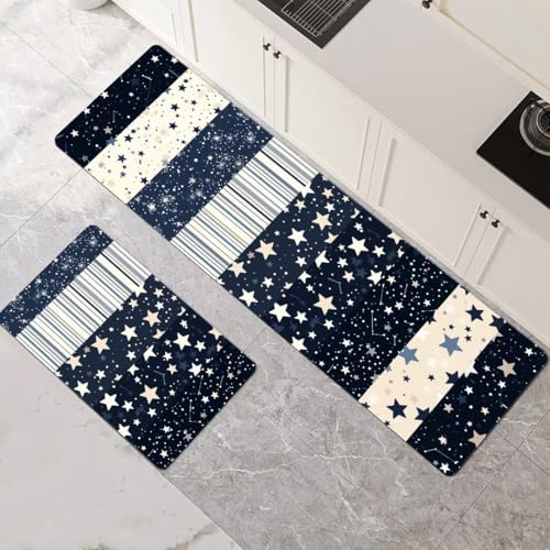 Tapis cuisine antidérapants lavables et absorbants avec séchage rapide noir - 2