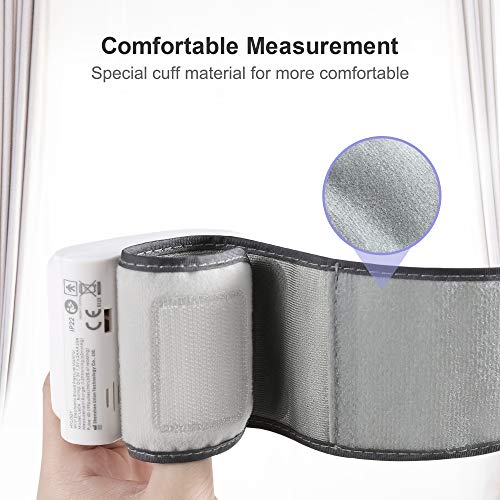 Wrist Blood Pressure Monitor, HYLOGY Blood Pressure Monitor Fully Automatic Blood Pressure and Pulse Measurement with 2 x 90 Memories, High Accuracy, LCD Display, Portable for Home use - Thumbnail 3