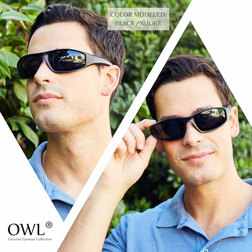 Image of OWL Motorcycle Riding Sport Sunglasses Assorted Color Multipacks, Unisex Foam Padded Wind Blocking Glasses UV400 Protection