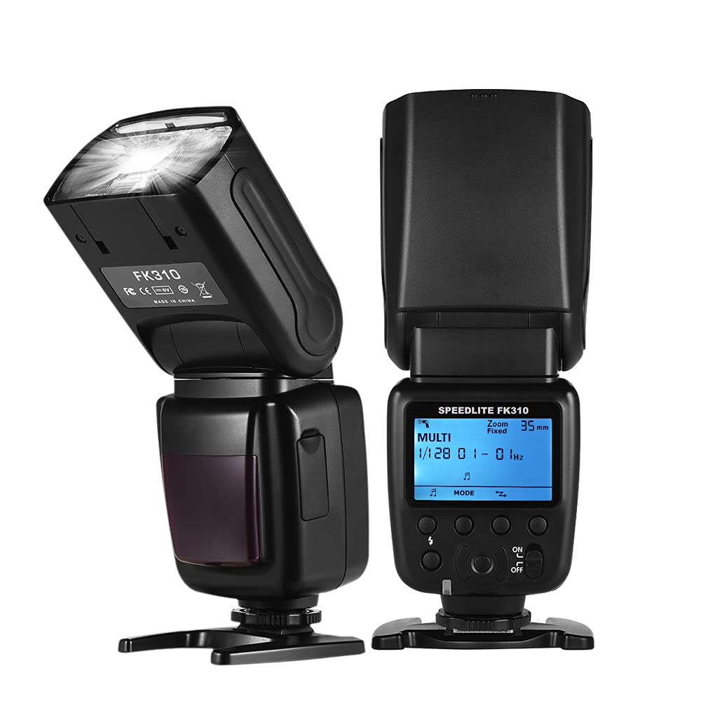 Pepisky Universal Wireless Camera Flash Light Speedlite GN33 LCD Display for DSLR Cameras