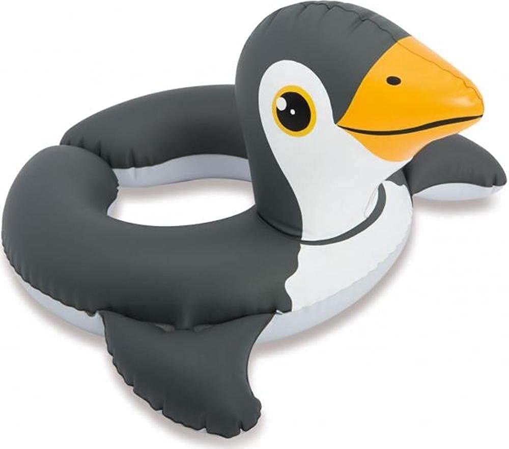 AVDHI Inflatable Kiddie Animal Shape Swim Pool Water Float Ring Tube Boat for Kids (Pelican)