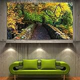 1. matériau léger, ne nécessite pas d'encadrement supplémentaire. Impressions d'art sur toile tendues et encadrées prêtes à accrocher pour la décoration de la maison. Chaque panneau a un crochet déjà monté sur la barre en bois pour une suspension facile.